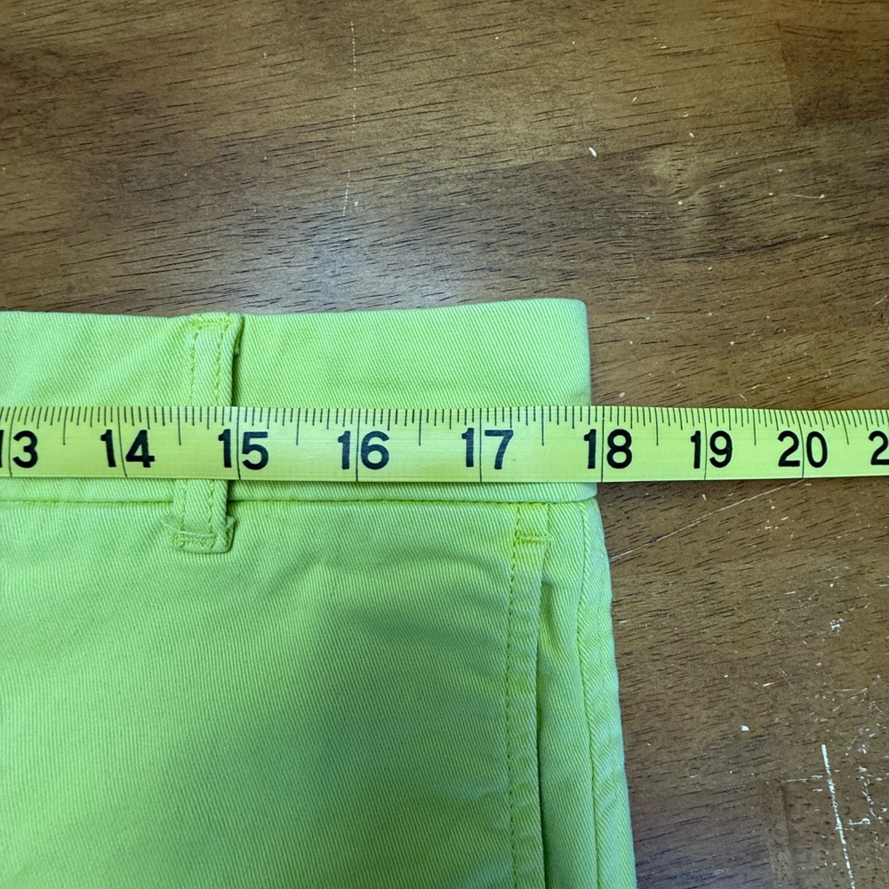 J. Crew Chartreuse Women's Shorts 12 - Picture 5 of 9